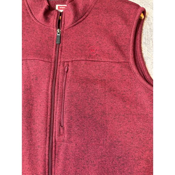 Wrangler Men's Full Zip Fleece Vest XLT Pockets Workwear Outdoors - Picture 5 of 9